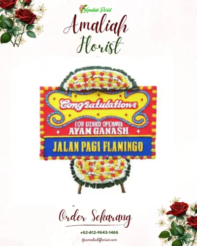 Bunga Papan Congratulation di Kasmaran
